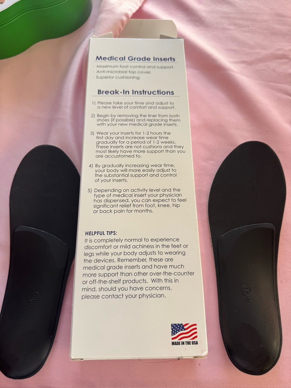 Medical Grade Shoe Inserts - Black Insoles